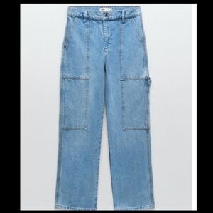 ZARA Zw Collec the worker straight  jeans
